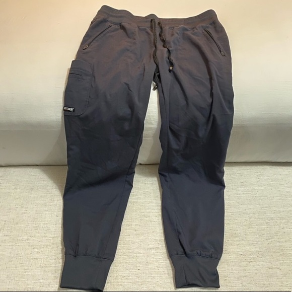 Greys Anatomy Charcoal Grey Scrub Pants Jogger XST • NWOT - Picture 2 of 4